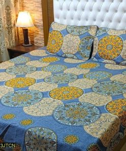 Crystal Cotton Printed Double Bedsheet