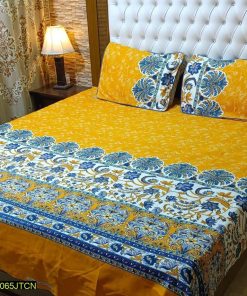 Crystal Cotton Printed Double Bedsheet